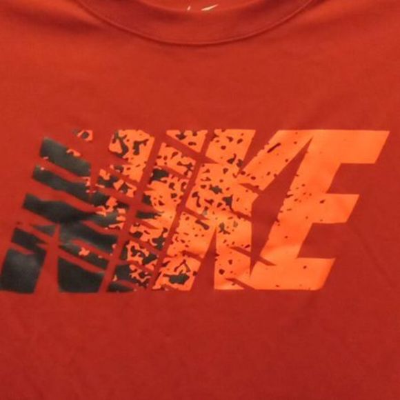 Nike Dri-FIT Tee  Faded  Logo Red Men's Size XL - Picture 2 of 4